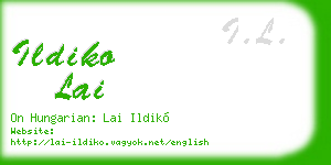ildiko lai business card